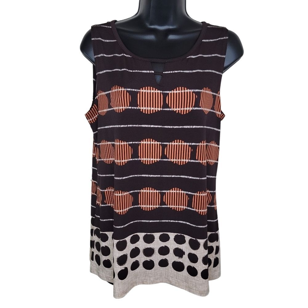 Susan Graver stretch jersey tank shell top size Small